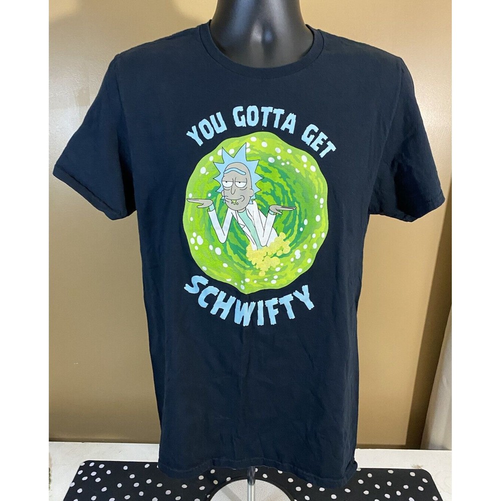 Rick And Morty Graphic Print T Shirt Adult Swim Size M